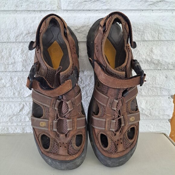 TEVA 6153 Brown Leather Active Hiking Casual Sandals Size US 12 EUR 45.5 UK 11 - Picture 4 of 9